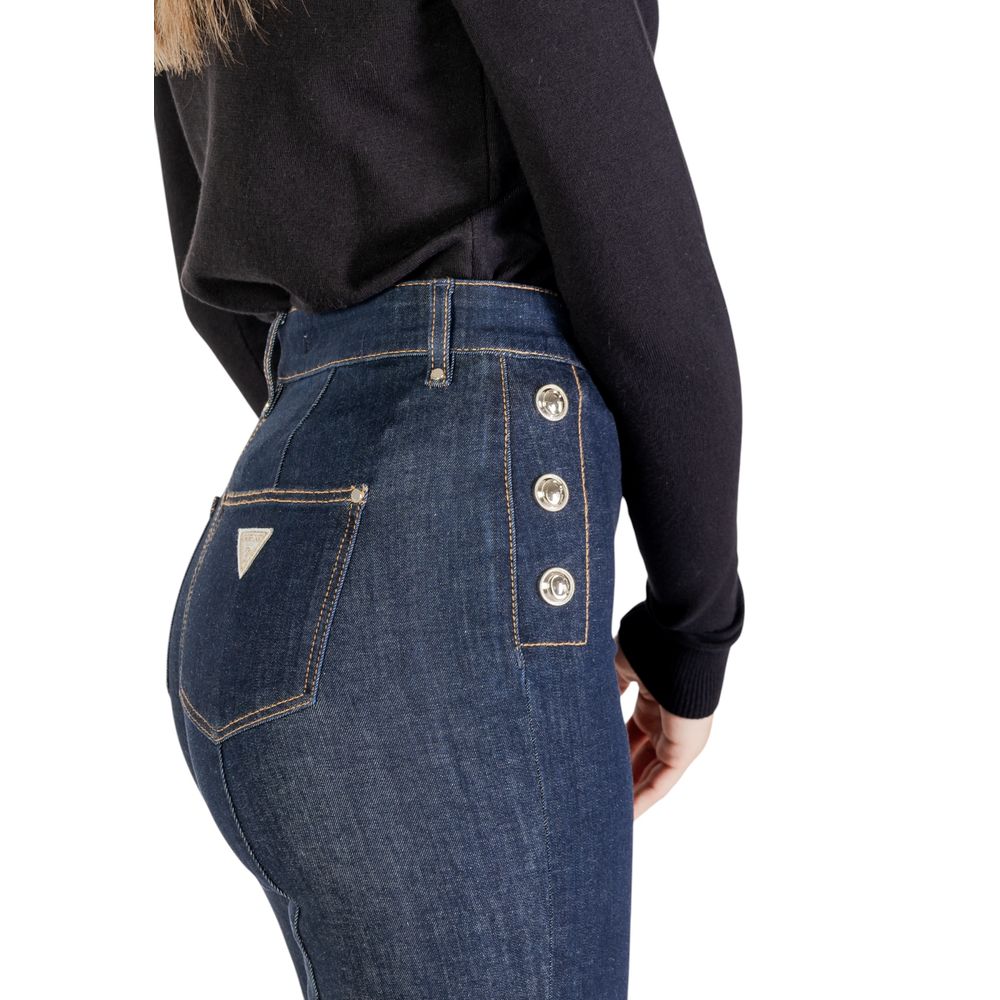 Guess Blue Cotton Bootcut Jeans - Image 5