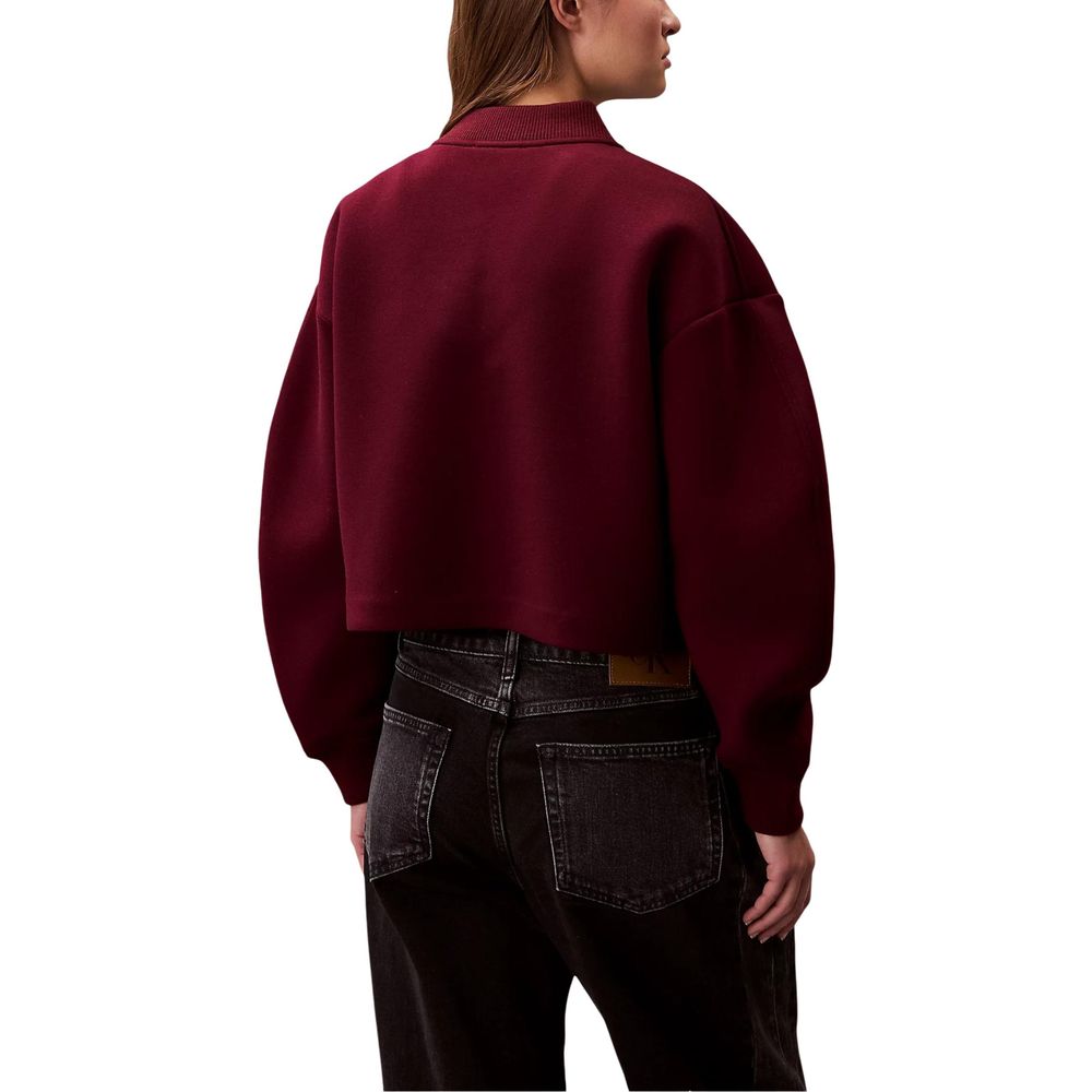 Calvin Klein Jeans Bordeaux Viscose Bomber - Image 2