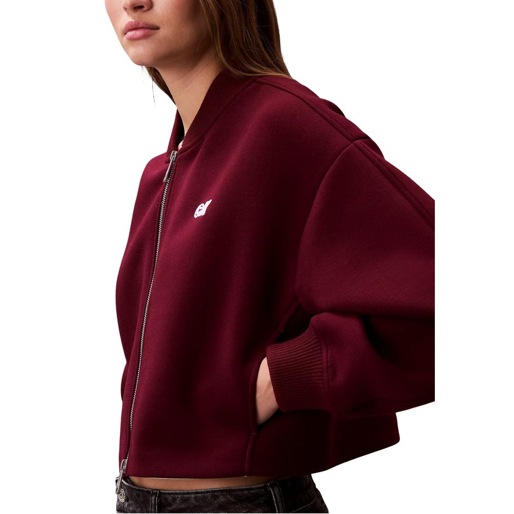 Calvin Klein Jeans Bordeaux Viscose Bomber - Image 4