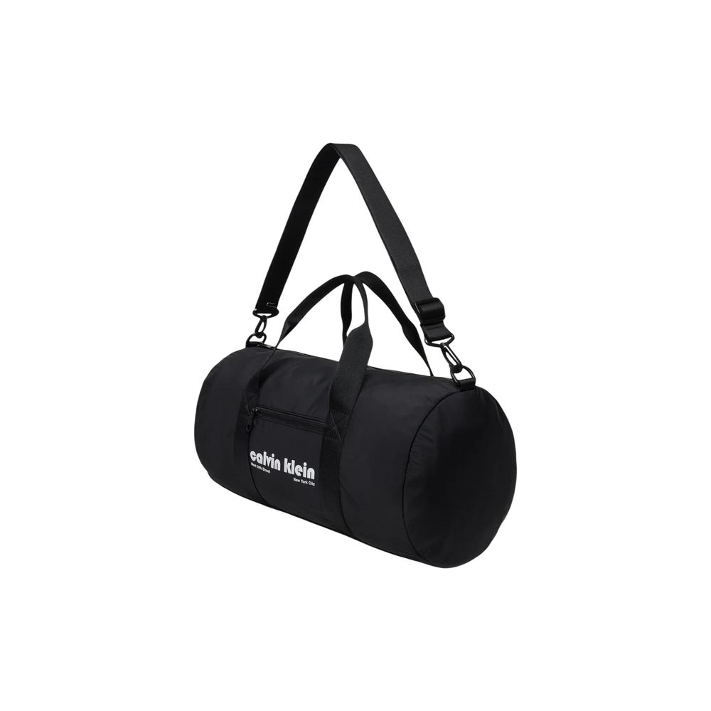 Calvin Klein Black Recycled Polyester Duffel Bag - Image 3
