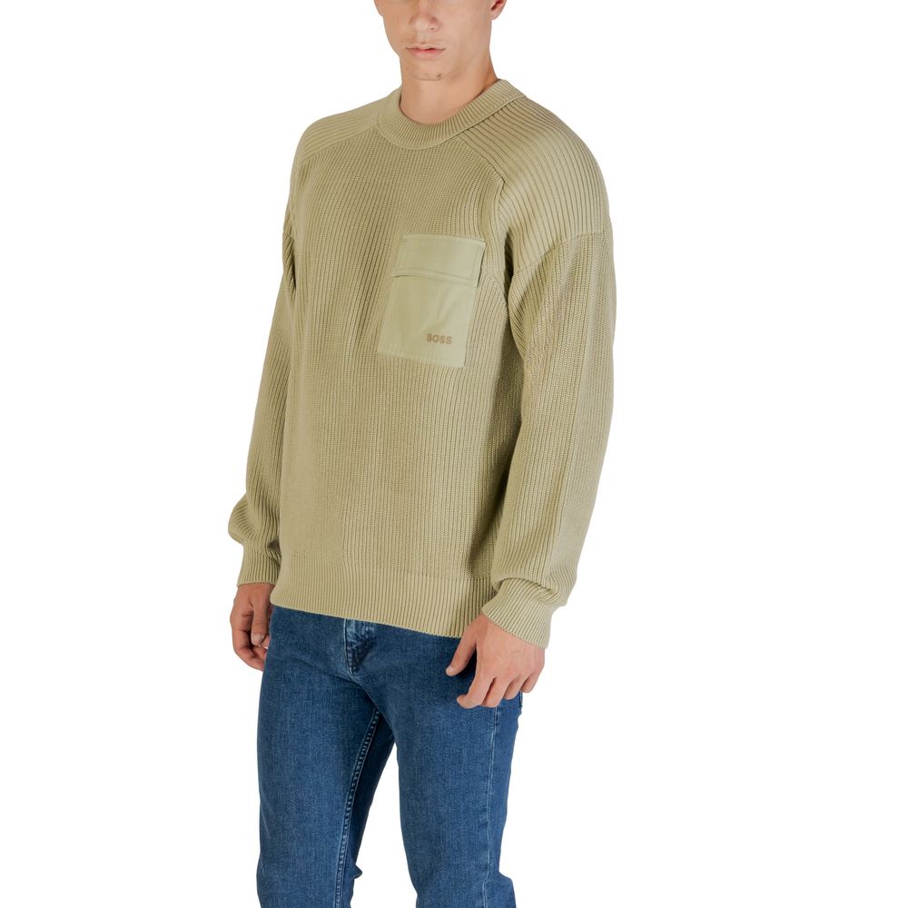Hugo Boss Green Cotton Sweatshirt - Image 4