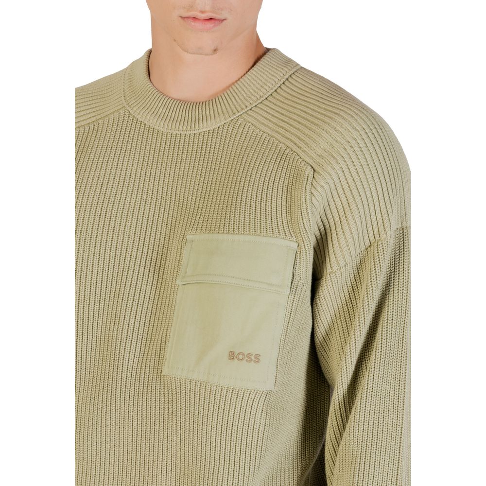 Hugo Boss Green Cotton Sweatshirt - Image 5