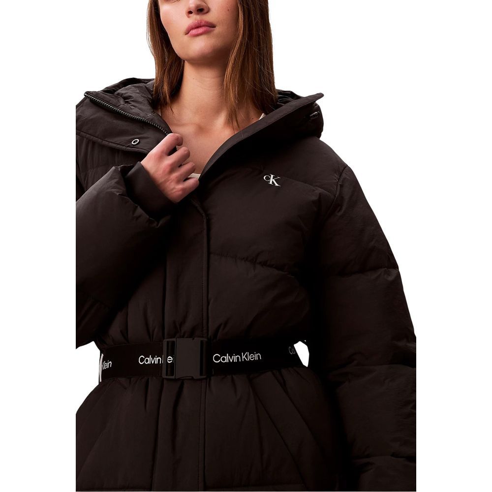 Calvin Klein Jeans Black Polyamide Coat - Image 3