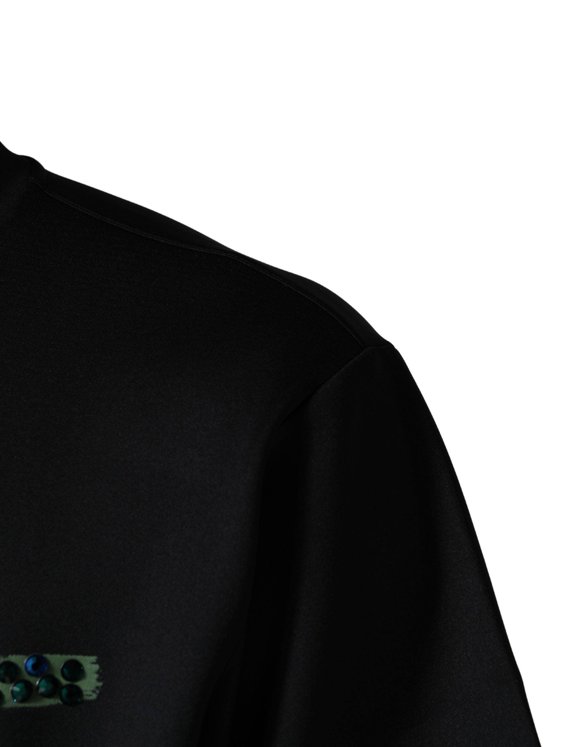 Dolce & Gabbana Black Have Fun Embellished Crew Neck T-shirt - Image 6