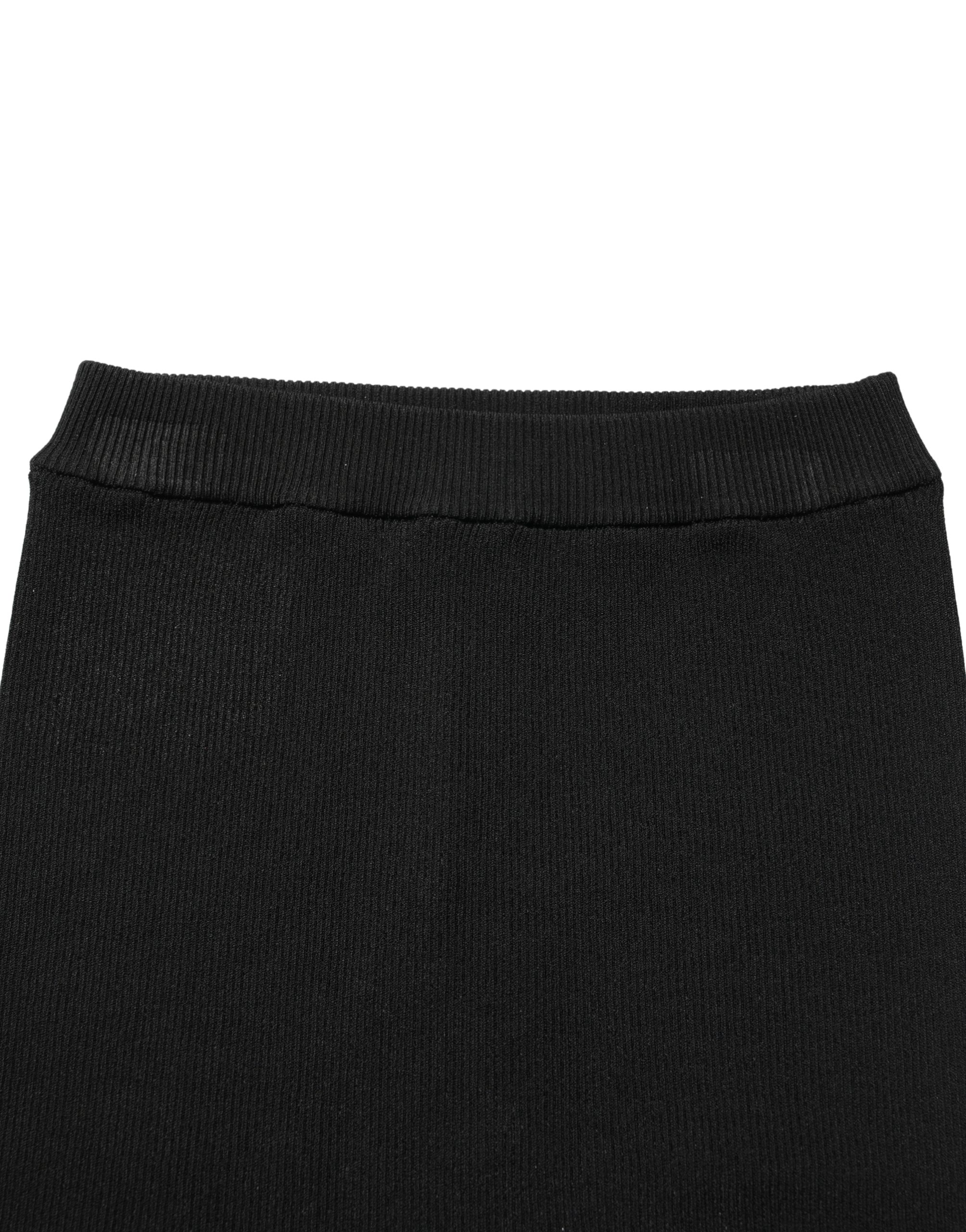 Dolce & Gabbana Black Viscose High Waisted Hot Pants Shorts - Image 5