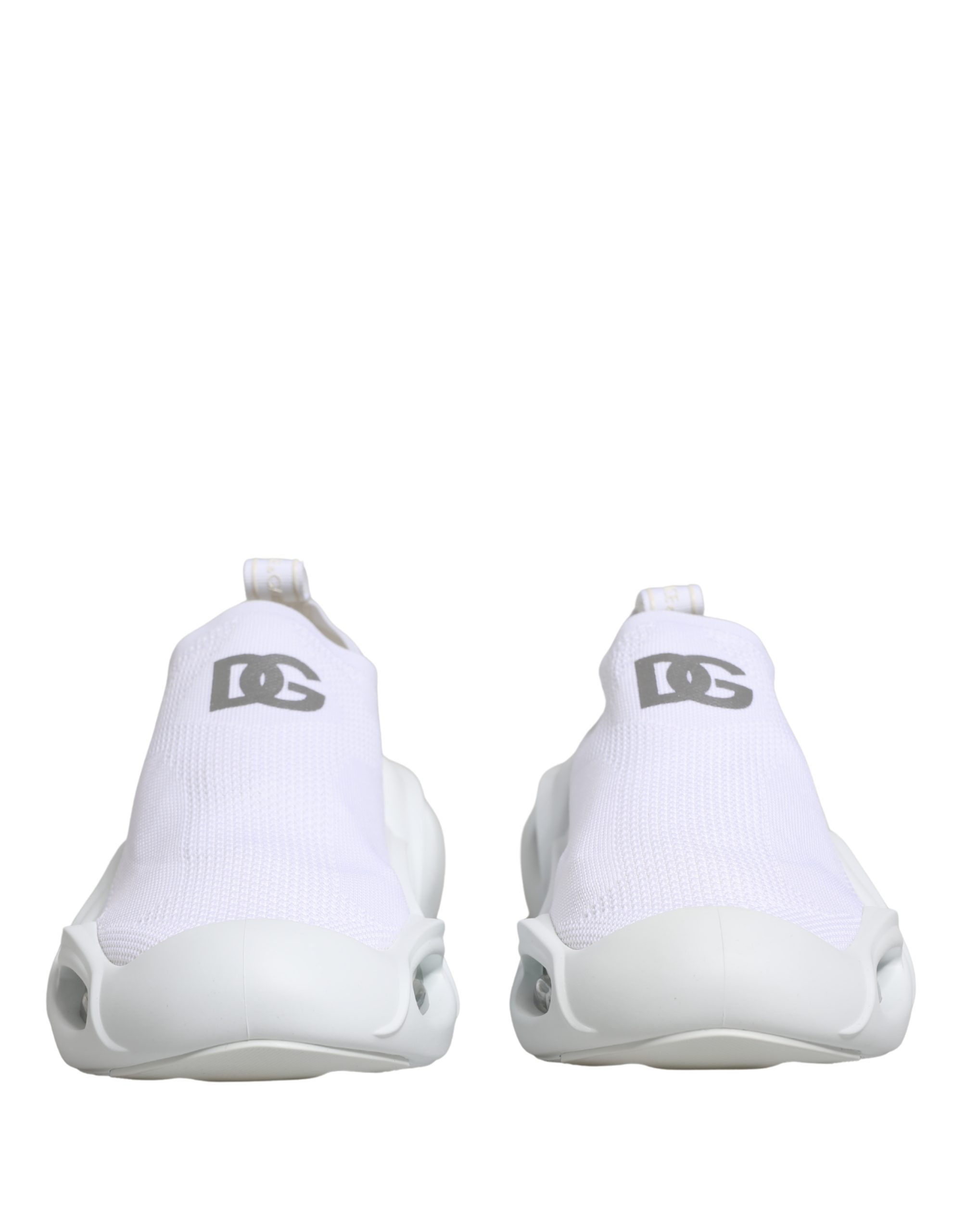 Dolce & Gabbana White Slip On Wave Low Top Sneakers Shoes - Image 3
