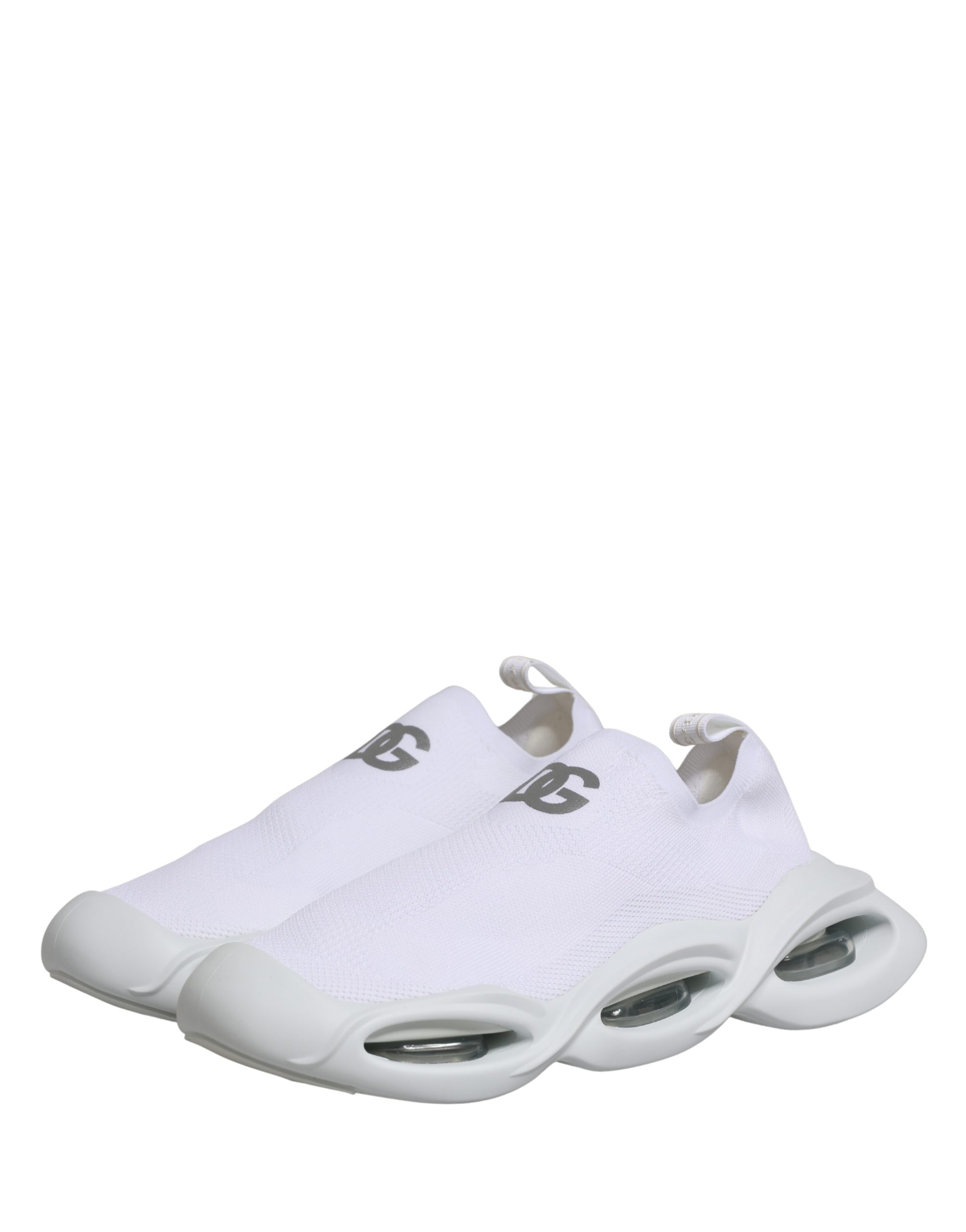 Dolce & Gabbana White Slip On Wave Low Top Sneakers Shoes - Image 5
