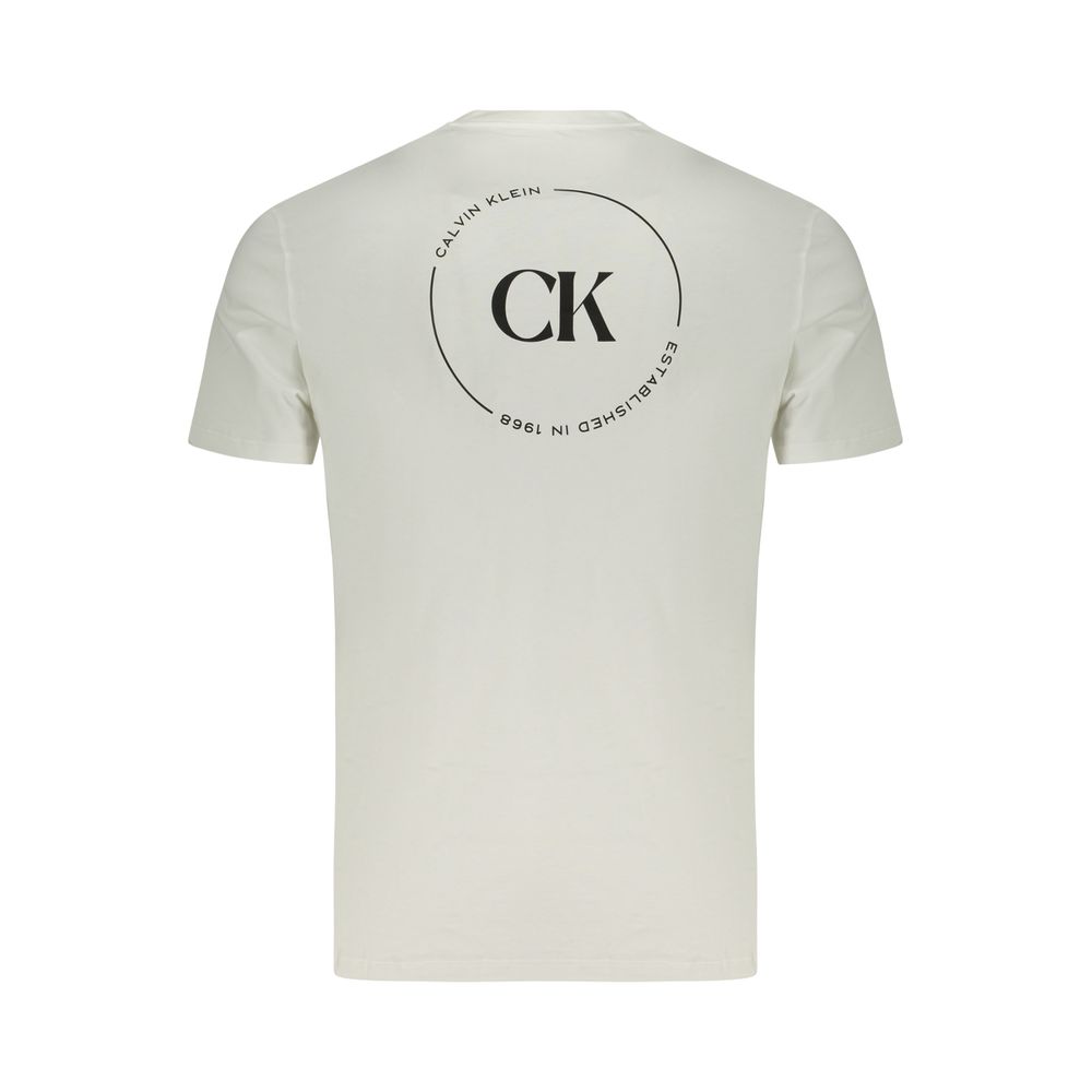 Calvin Klein Bianco Cotton Men T-Shirt - Image 2
