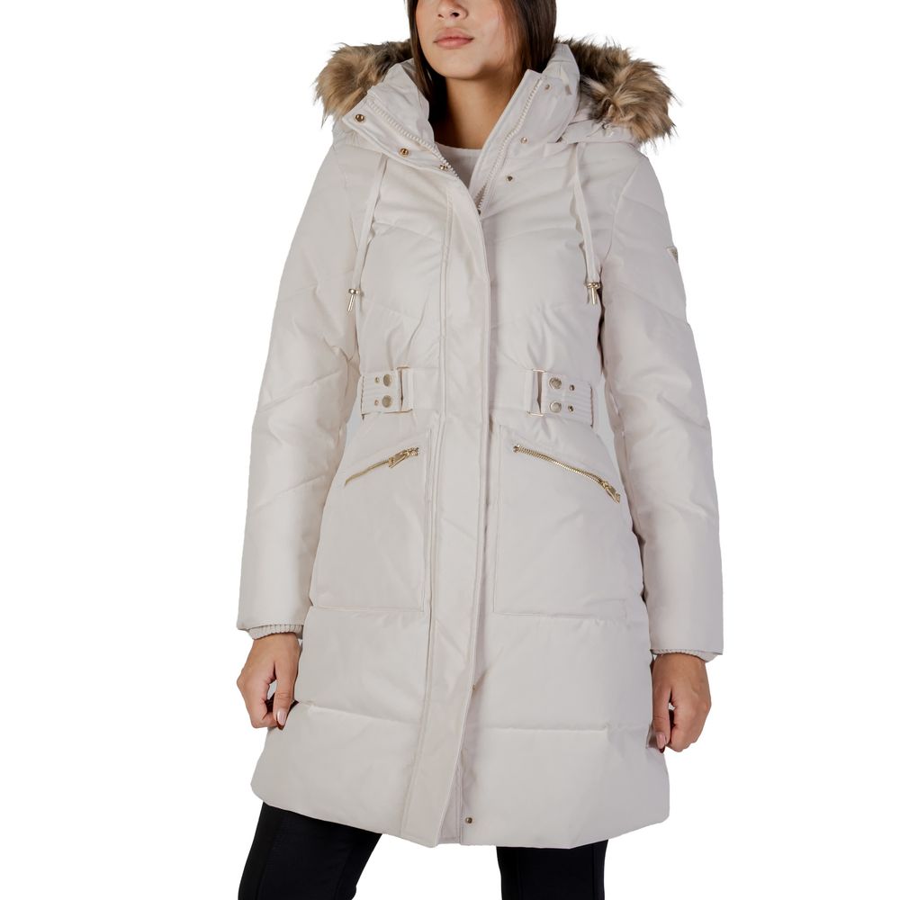 Guess Cream Polyester Coat - Image 4