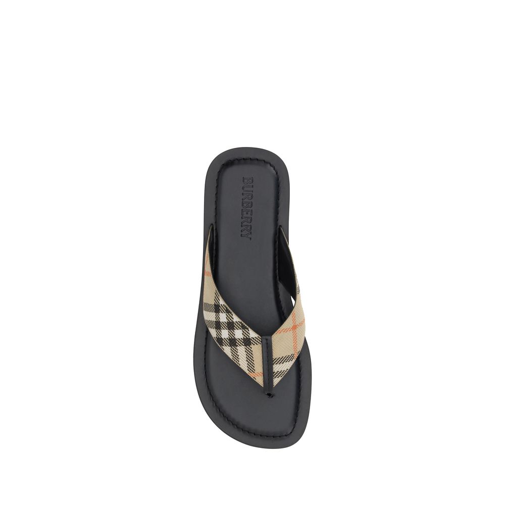 Burberry Multicolor Polyamide Flip-Flop Sandals - Image 4