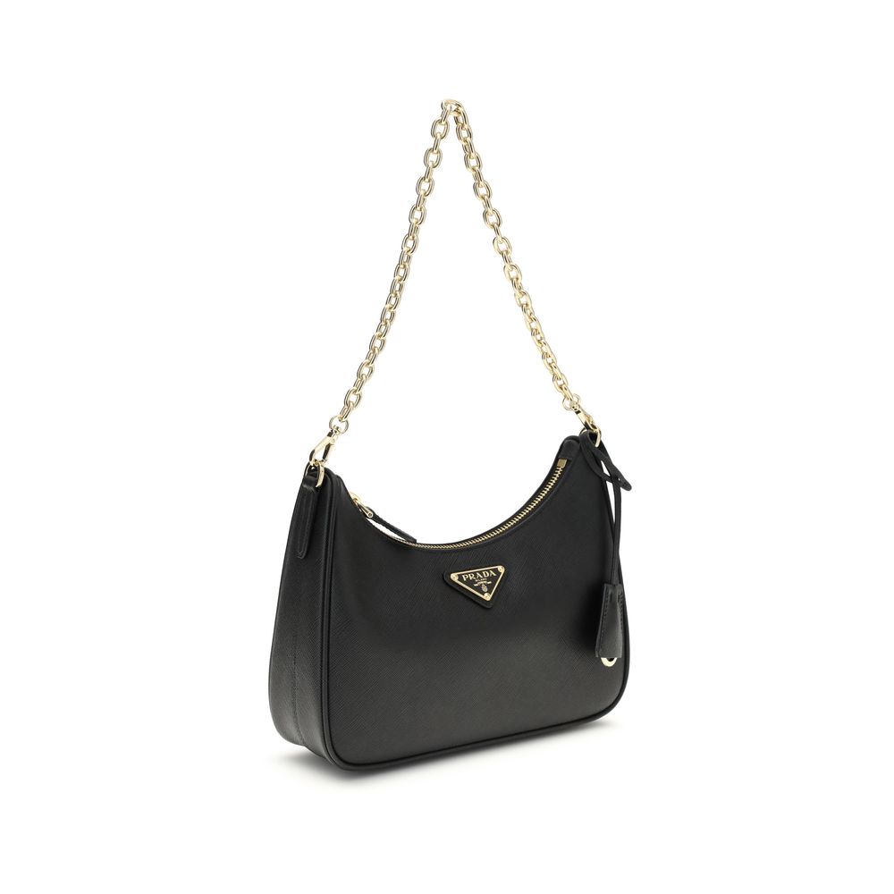 Prada Black Calf Leather Bos Taurus Shoulder Bag - Image 2