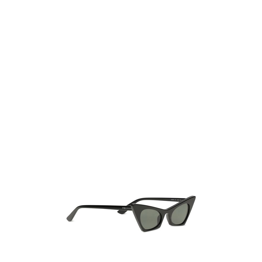 Alexander McQueen Black Plastic Sunglasses - Image 2