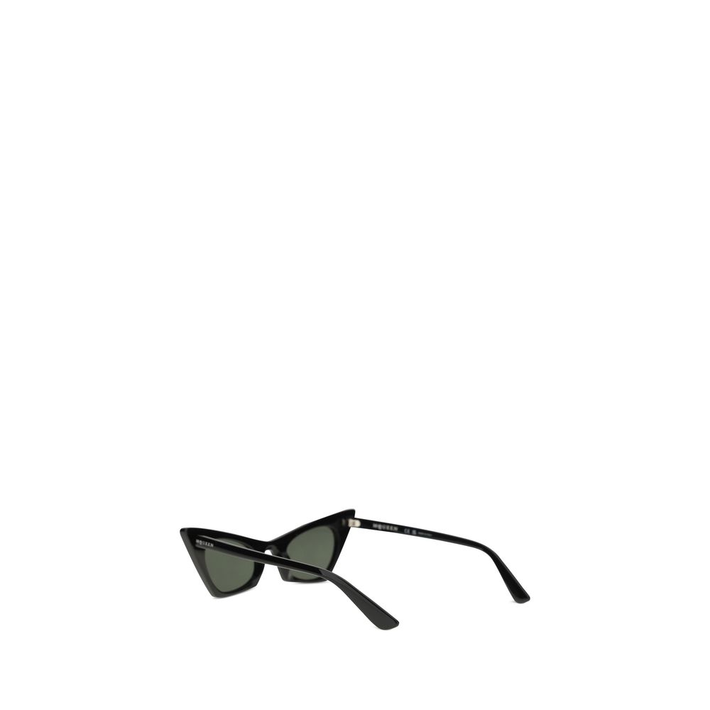 Alexander McQueen Black Plastic Sunglasses - Image 3