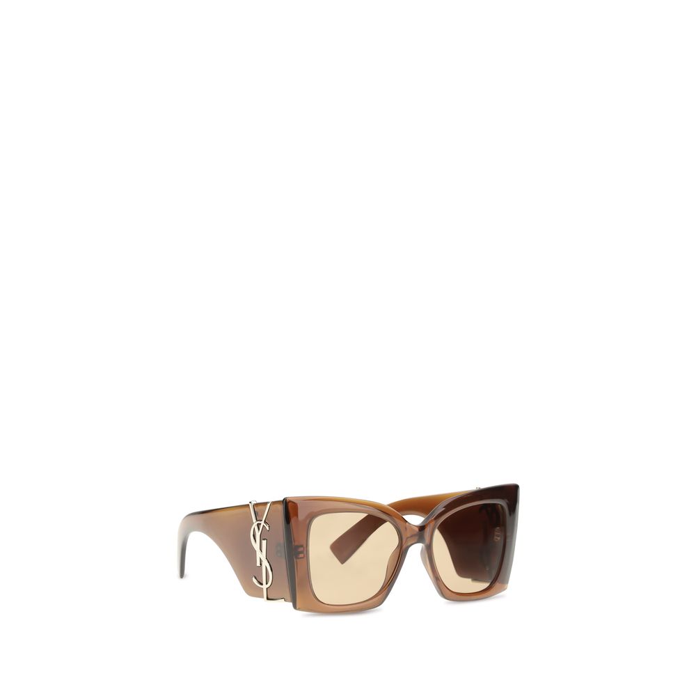 Saint Laurent Brown Nylon Sunglasses - Image 2