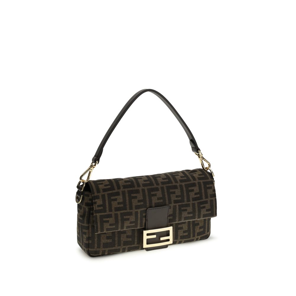 Fendi Brown Recycled Polyester Shoulder Bag - Image 2