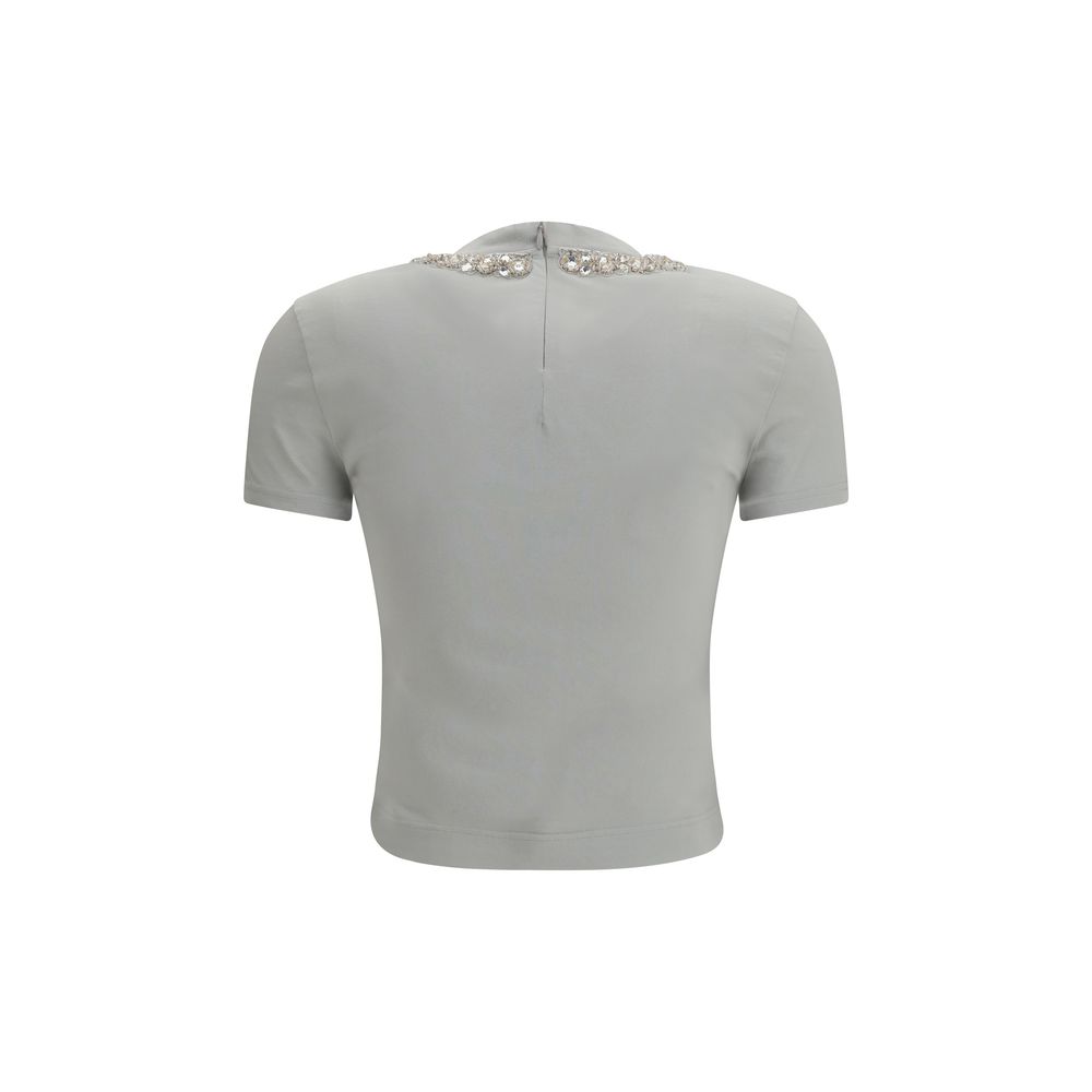 Dolce & Gabbana Gray Cotton T-Shirt - Image 2