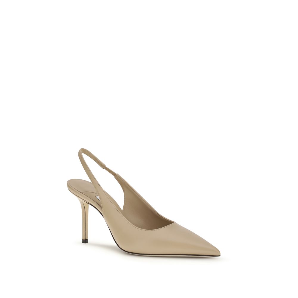 Jimmy Choo Beige Calf Leather Bos Taurus Platform Pumps - Image 2