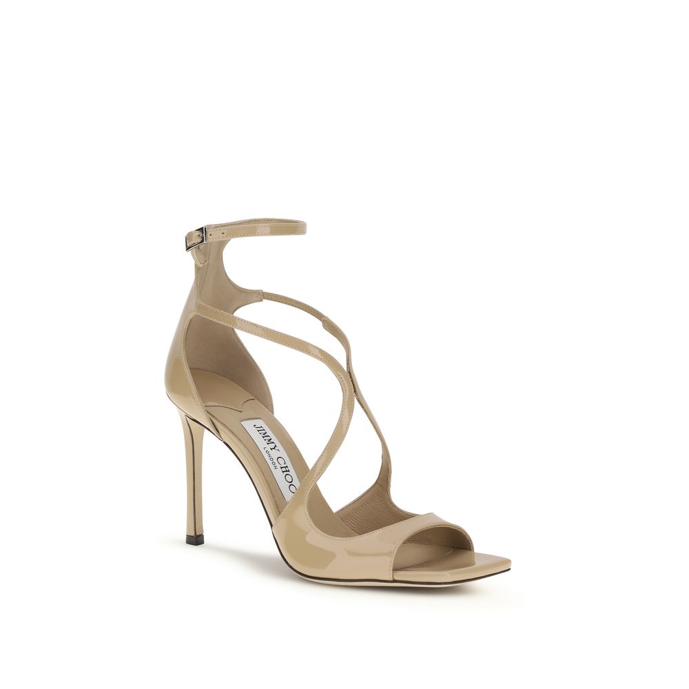 Jimmy Choo Multicolor Calf Leather Bos Taurus Stiletto Heel Sandals - Image 2