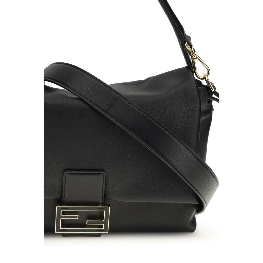 Fendi Black Calf Leather Bos Taurus Shoulder Bag - Image 4