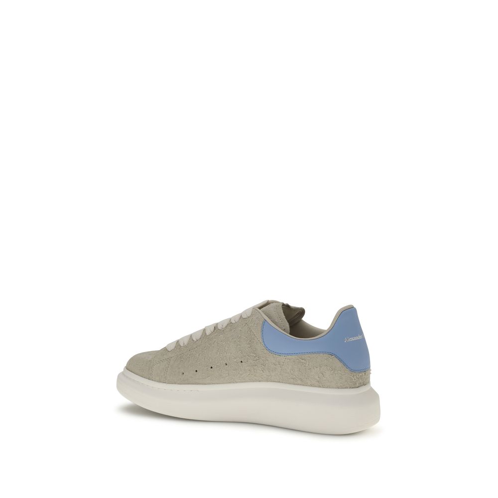 Alexander McQueen Beige Calf Leather Bos Taurus Chunky Sneakers - Image 3