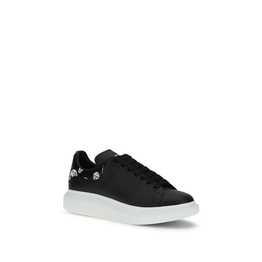 Alexander McQueen Black Calf Leather Bos Taurus Chunky Sneakers - Image 2