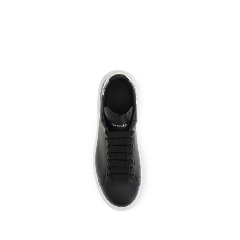Alexander McQueen Black Calf Leather Bos Taurus Chunky Sneakers - Image 4