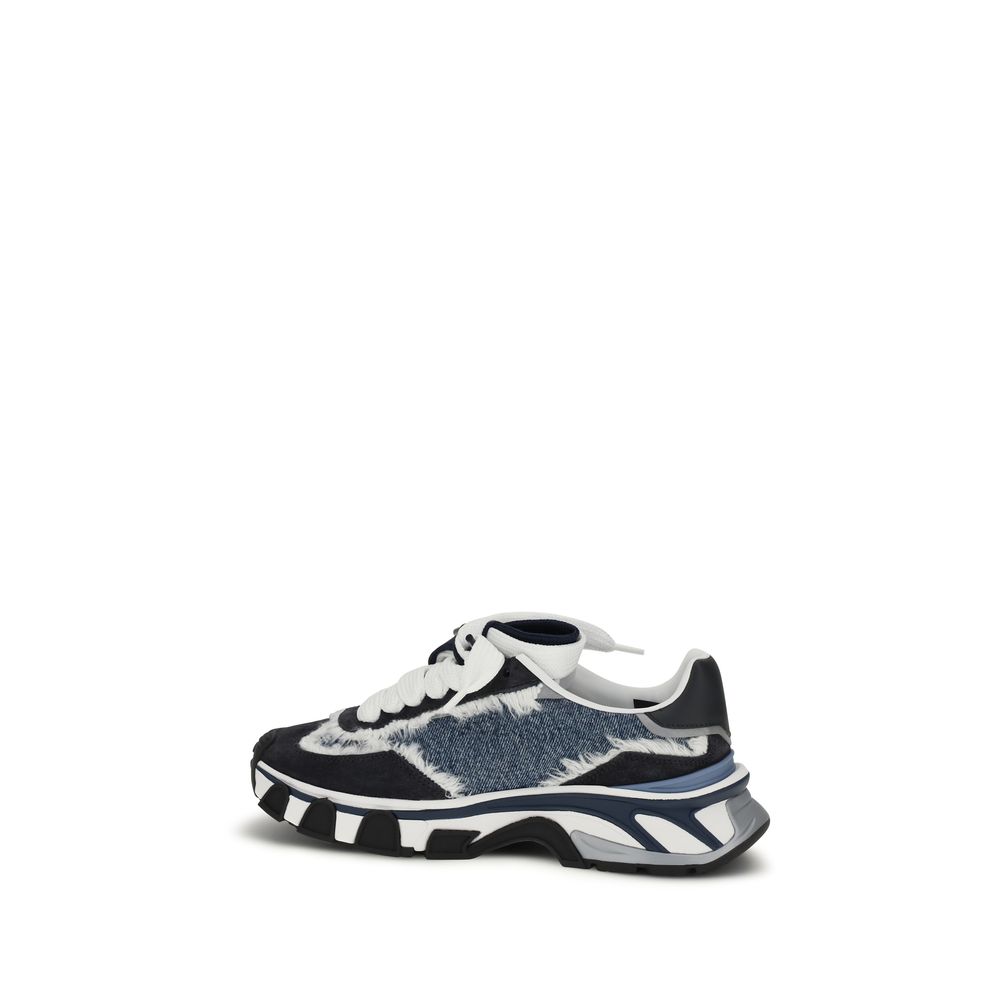 Dolce & Gabbana Multicolor Cotton Chunky Sneakers - Image 3