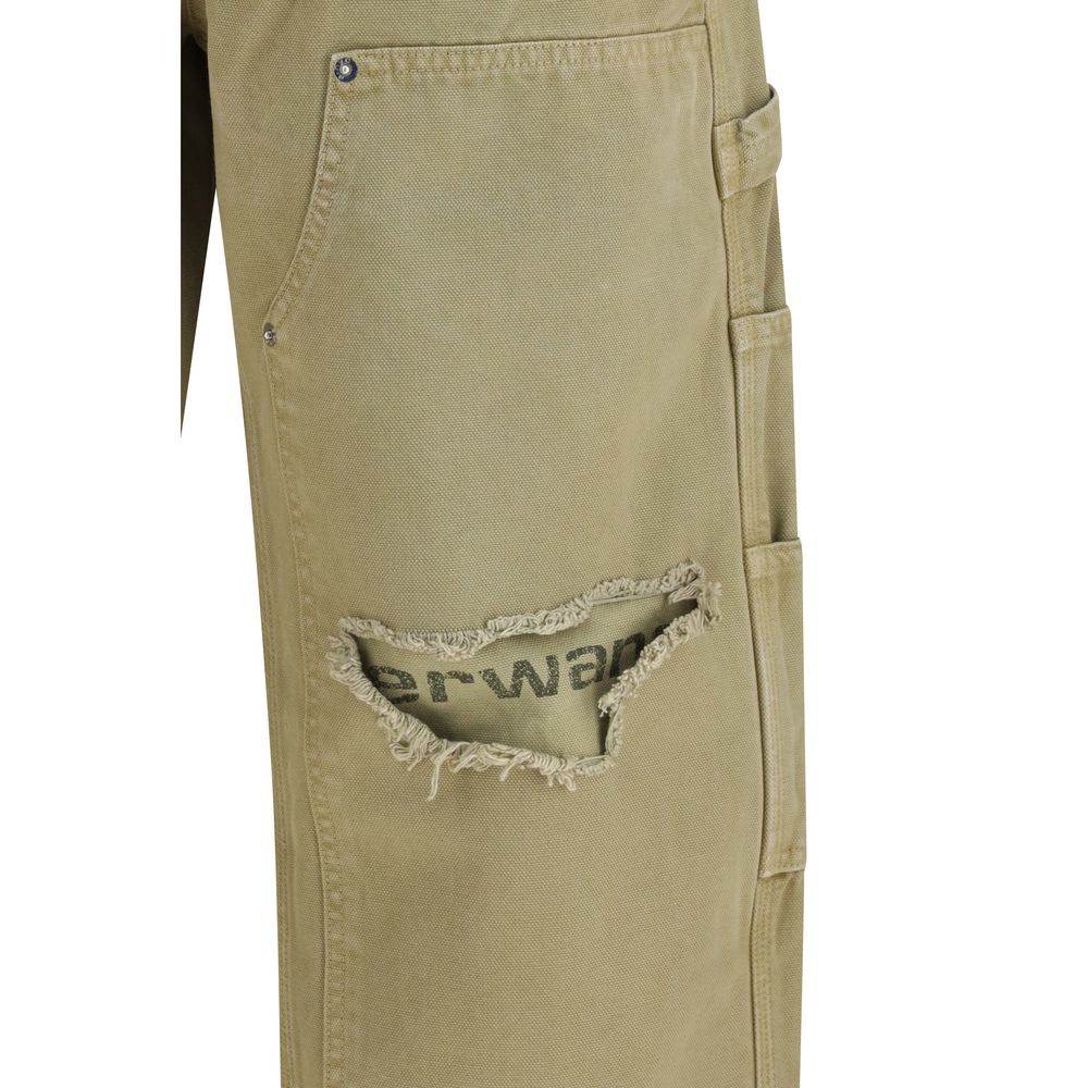 Alexander Wang Bicolor Cotton Cargo Pants - Image 3