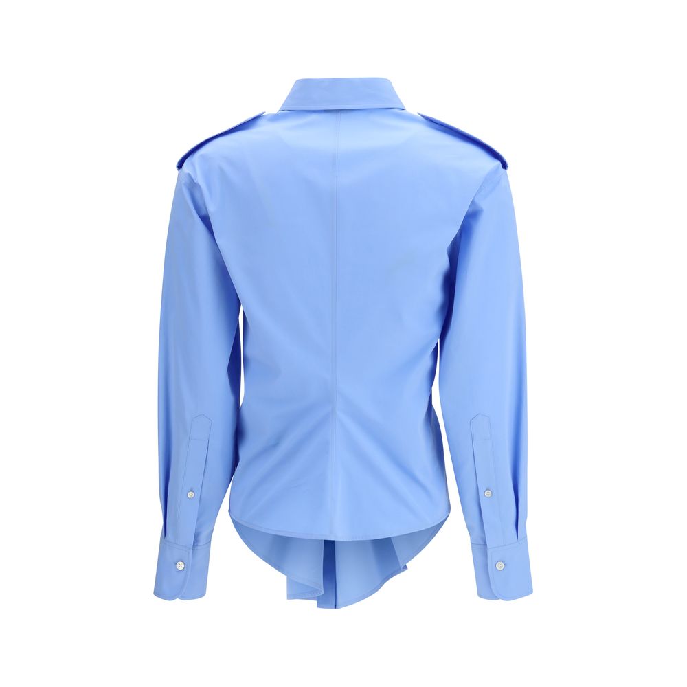 Alexander McQueen Blue Cotton Dress Shirt - Image 2