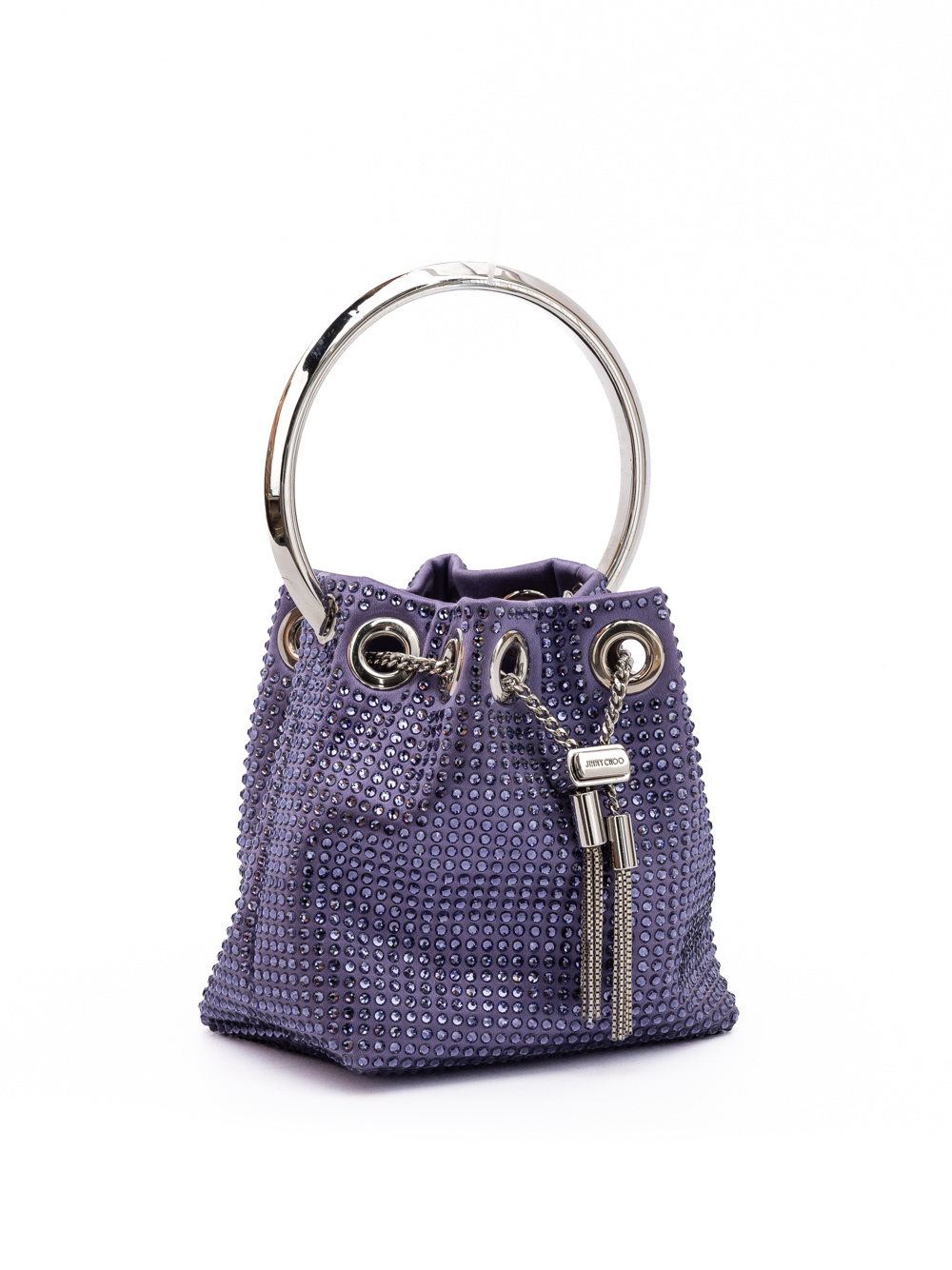 Jimmy Choo Purple Bon Bon Micro Crystals Bucket - Image 3