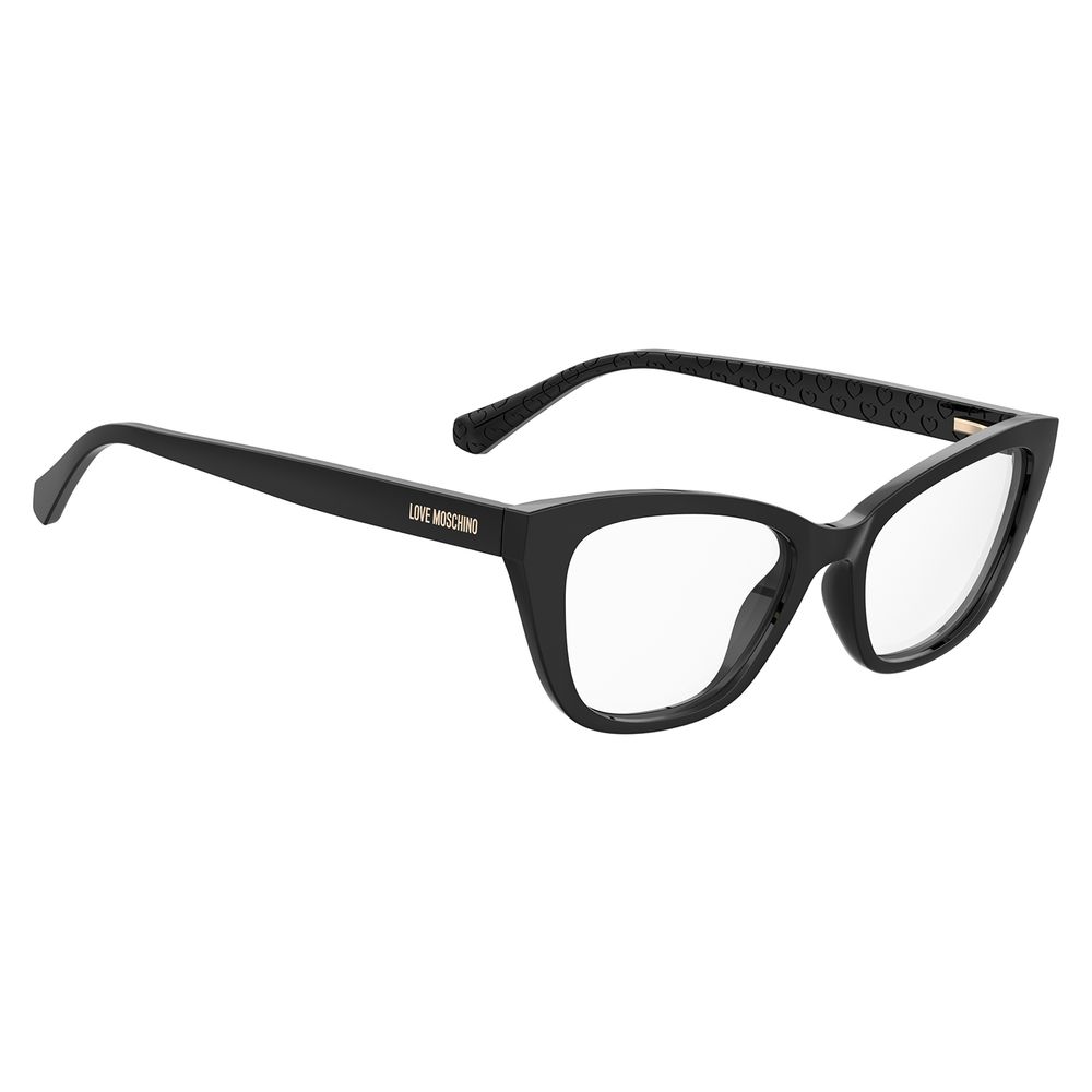 Love Moschino Black Cellulose Propionate Glasses (Frames) - Image 3
