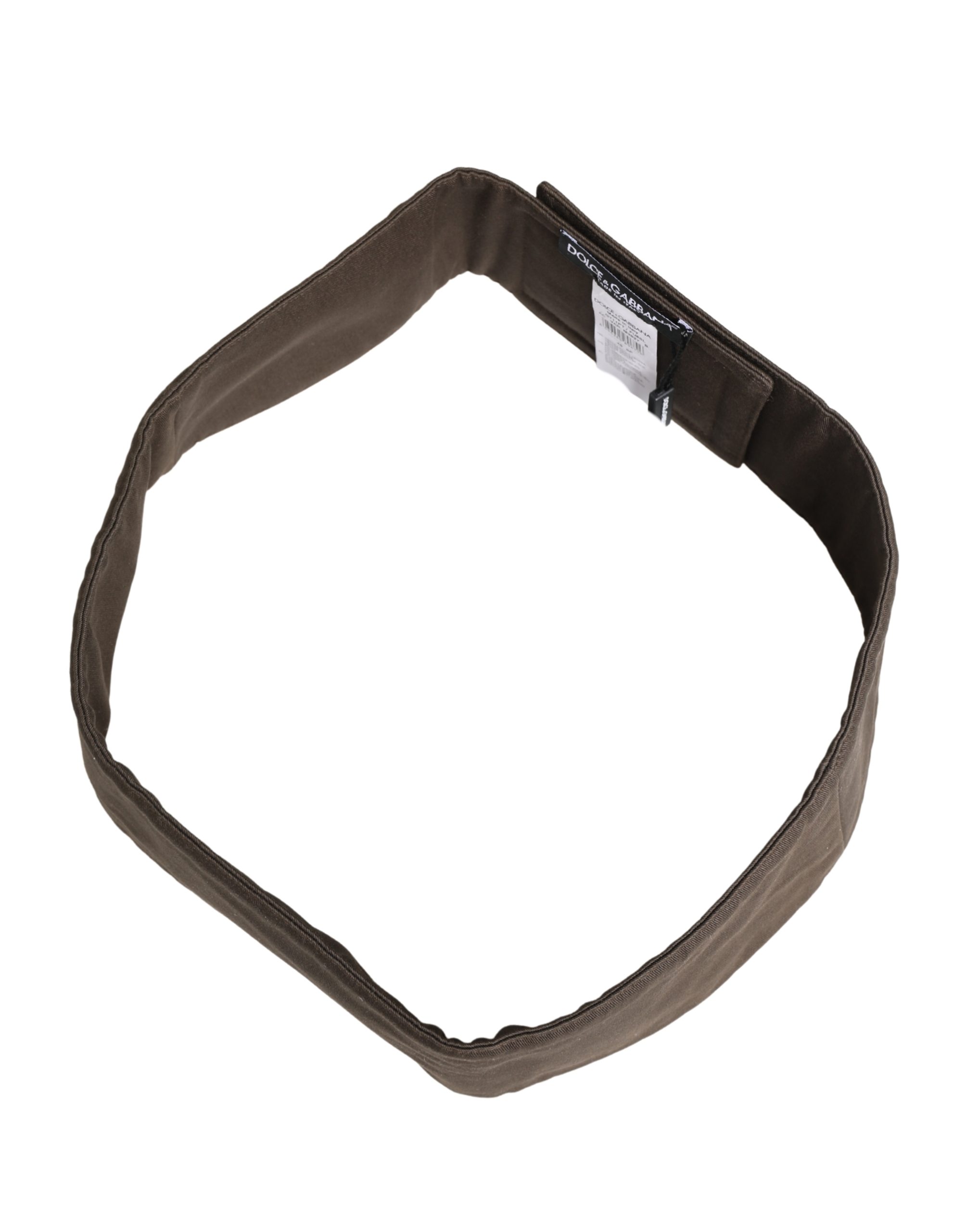 Dolce & Gabbana Brown Viscose Wide Belt Waist Cummerband Men - Image 6