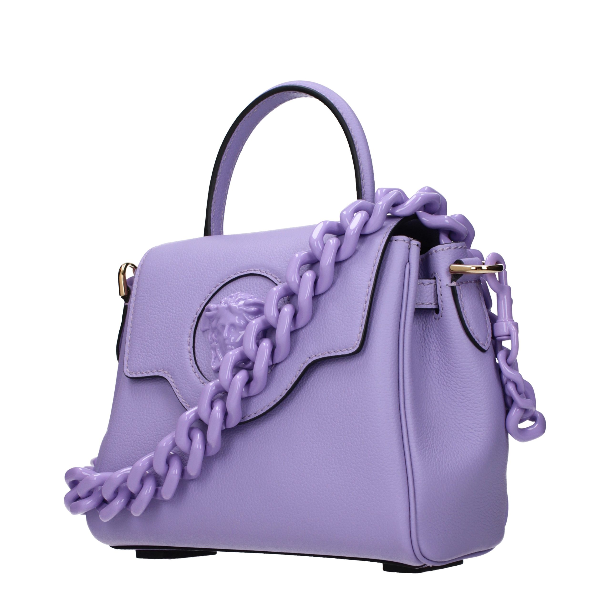 Versace Pink Leather Handbag - Image 3