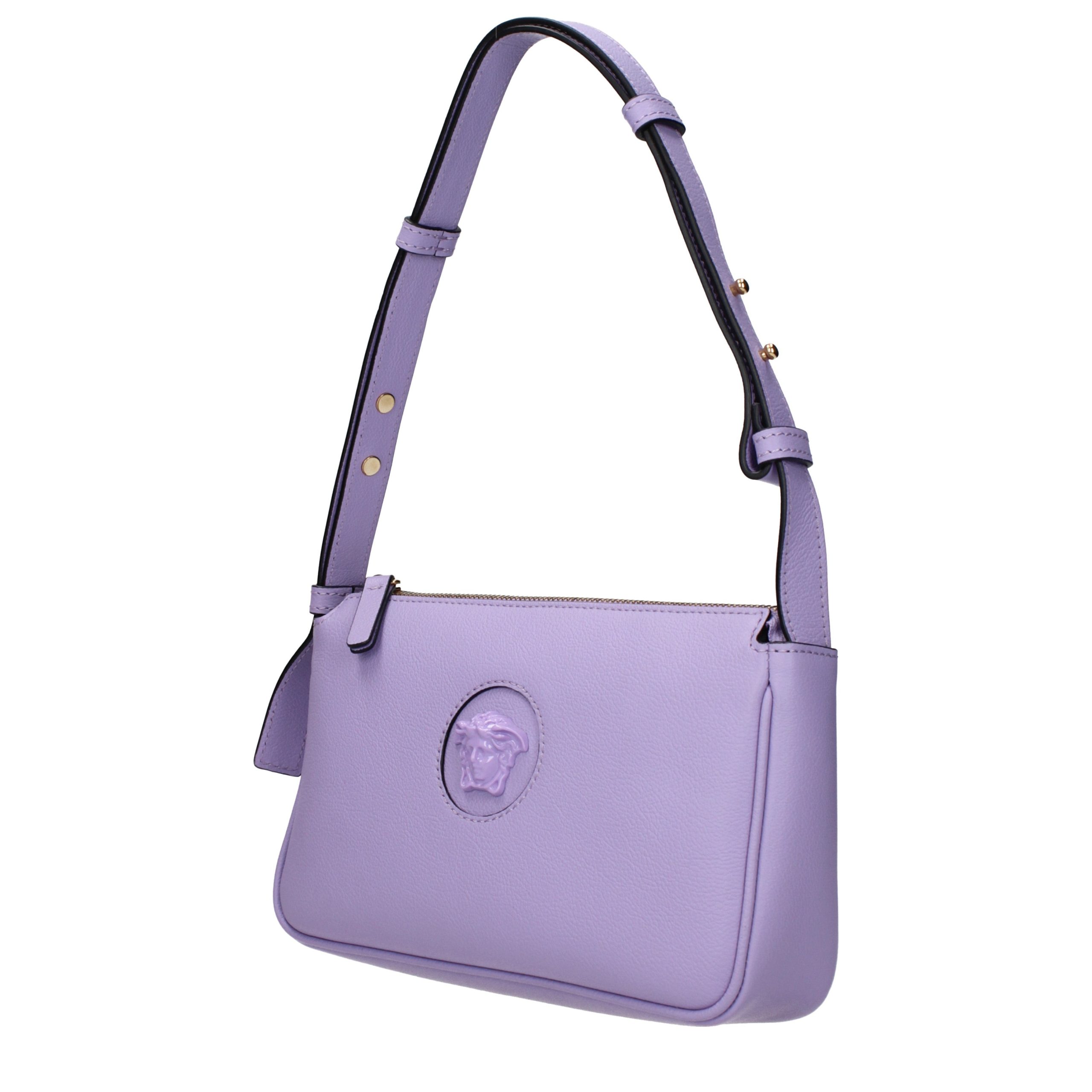 Versace Purple Leather Shoulder Bag - Image 2