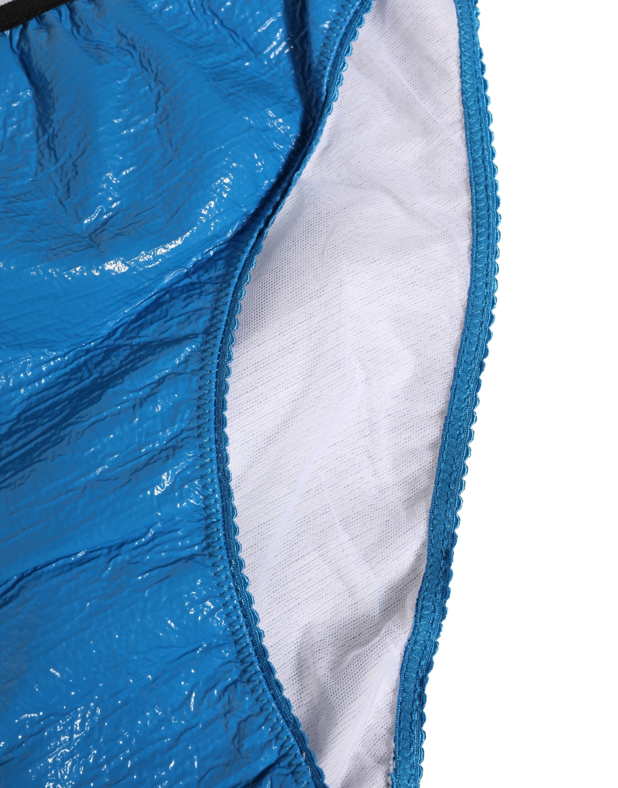Dolce & Gabbana Blue Logo Waistband High Waist Brief Underwear - Image 3