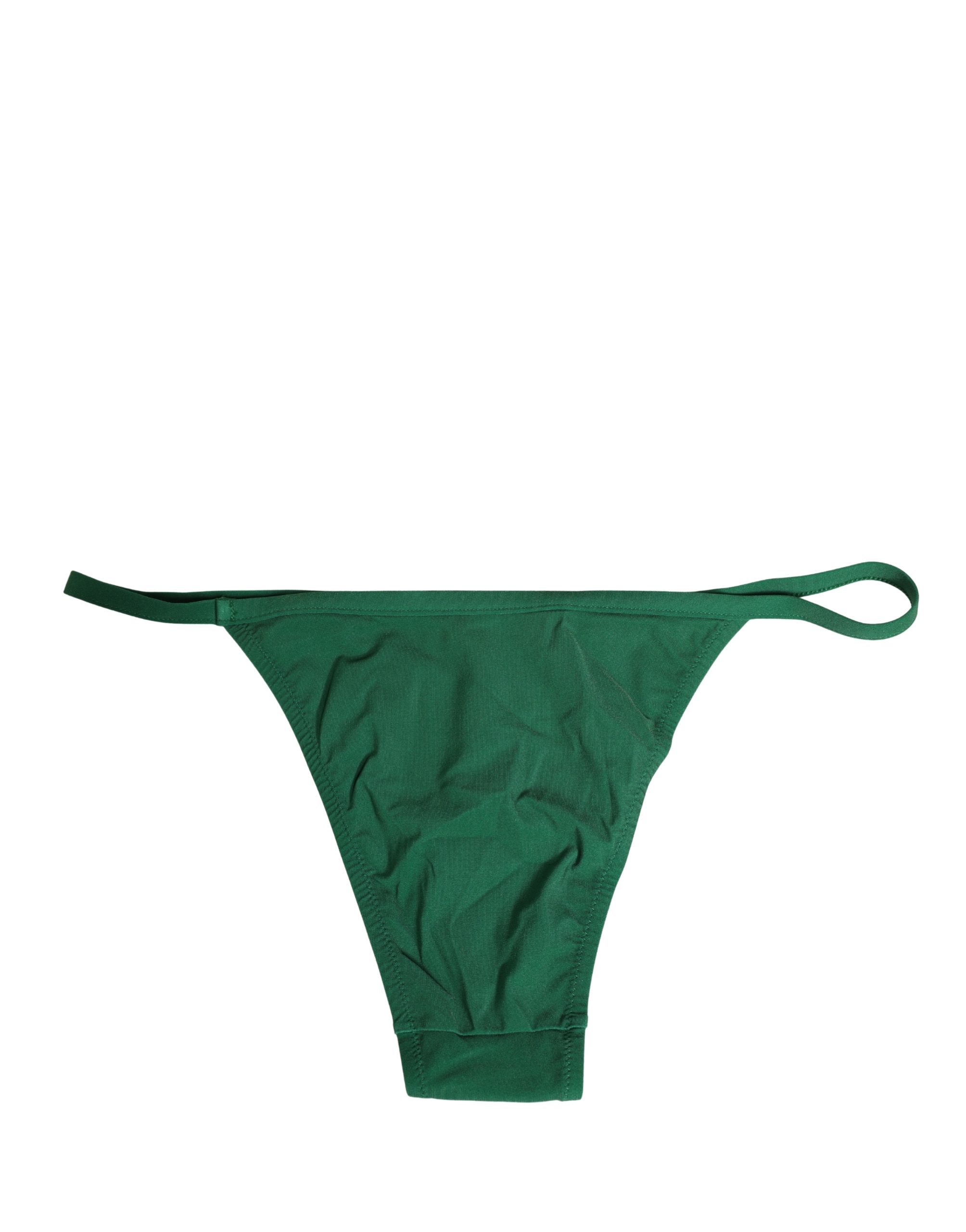 Dolce & Gabbana Green Nylon Bottom Beachwear Bikini Swimwear - Image 4
