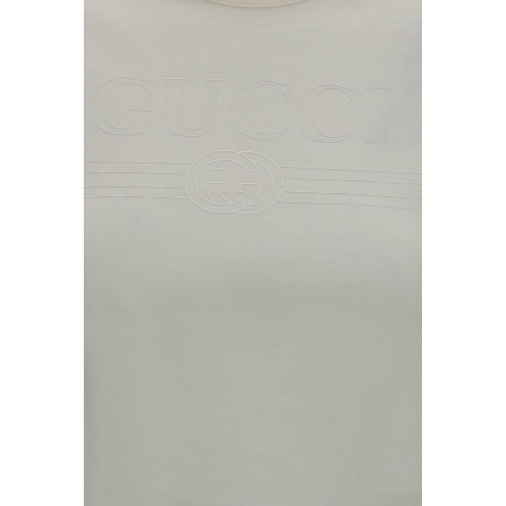 Gucci White Cotton T-Shirt - Image 3