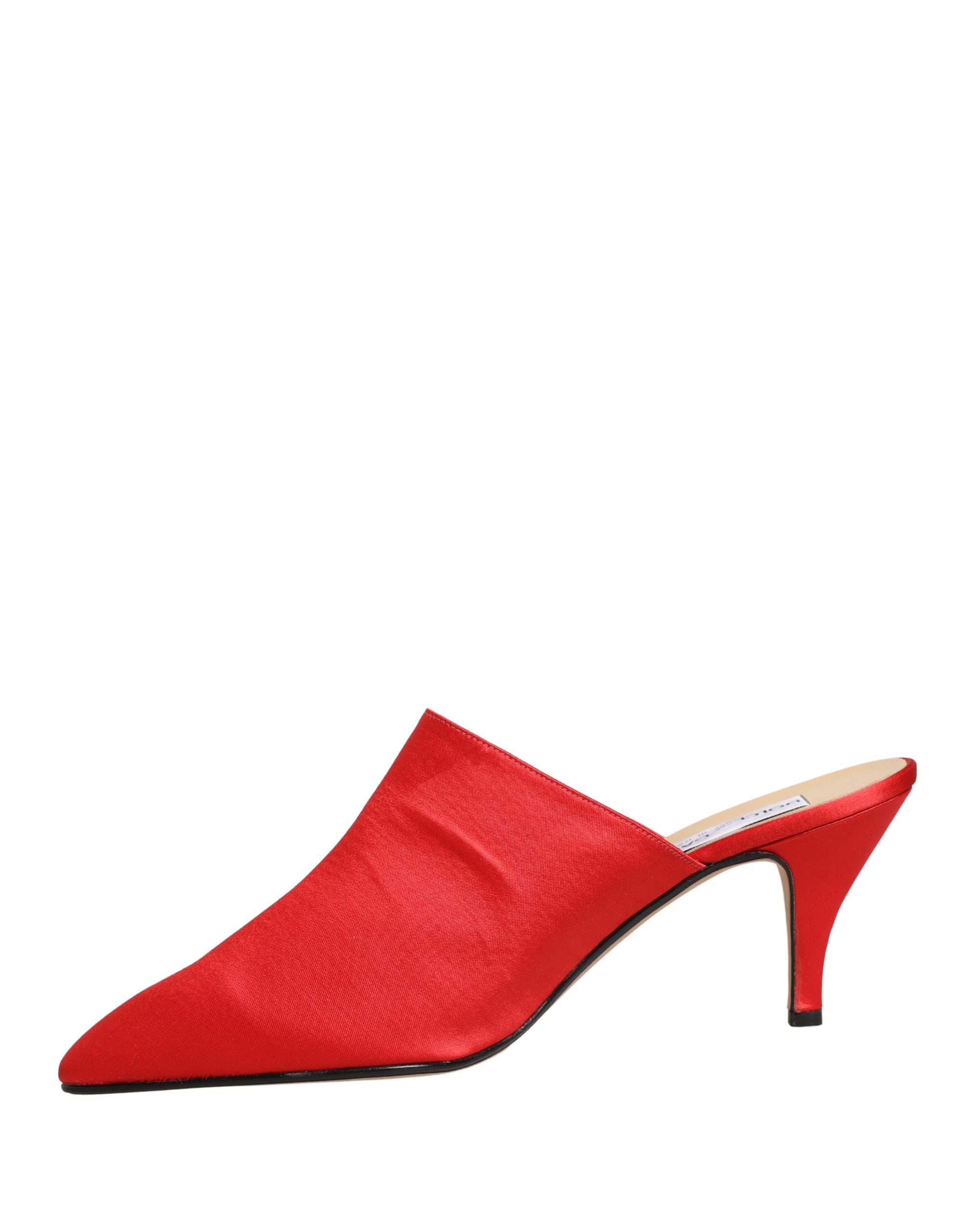 Dolce & Gabbana Red Suede Heel Mule Shoes - Image 7