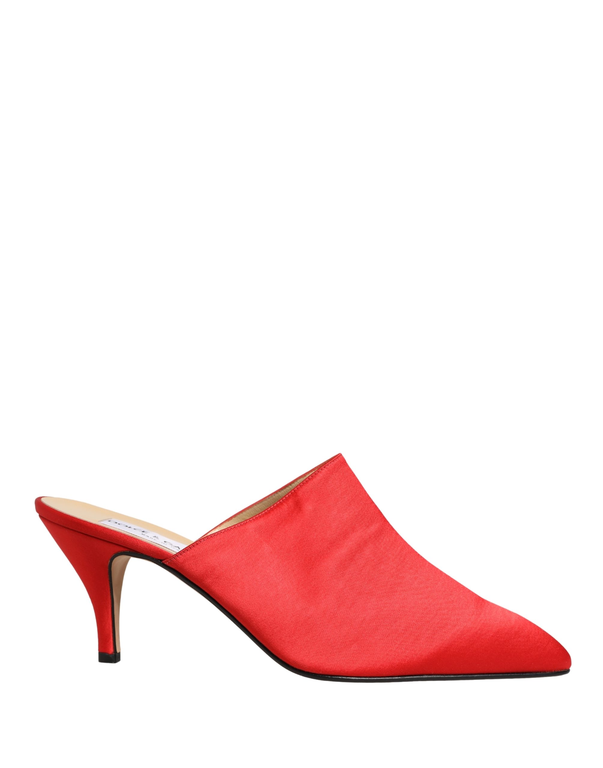 Dolce & Gabbana Red Suede Heel Mule Shoes - Image 2