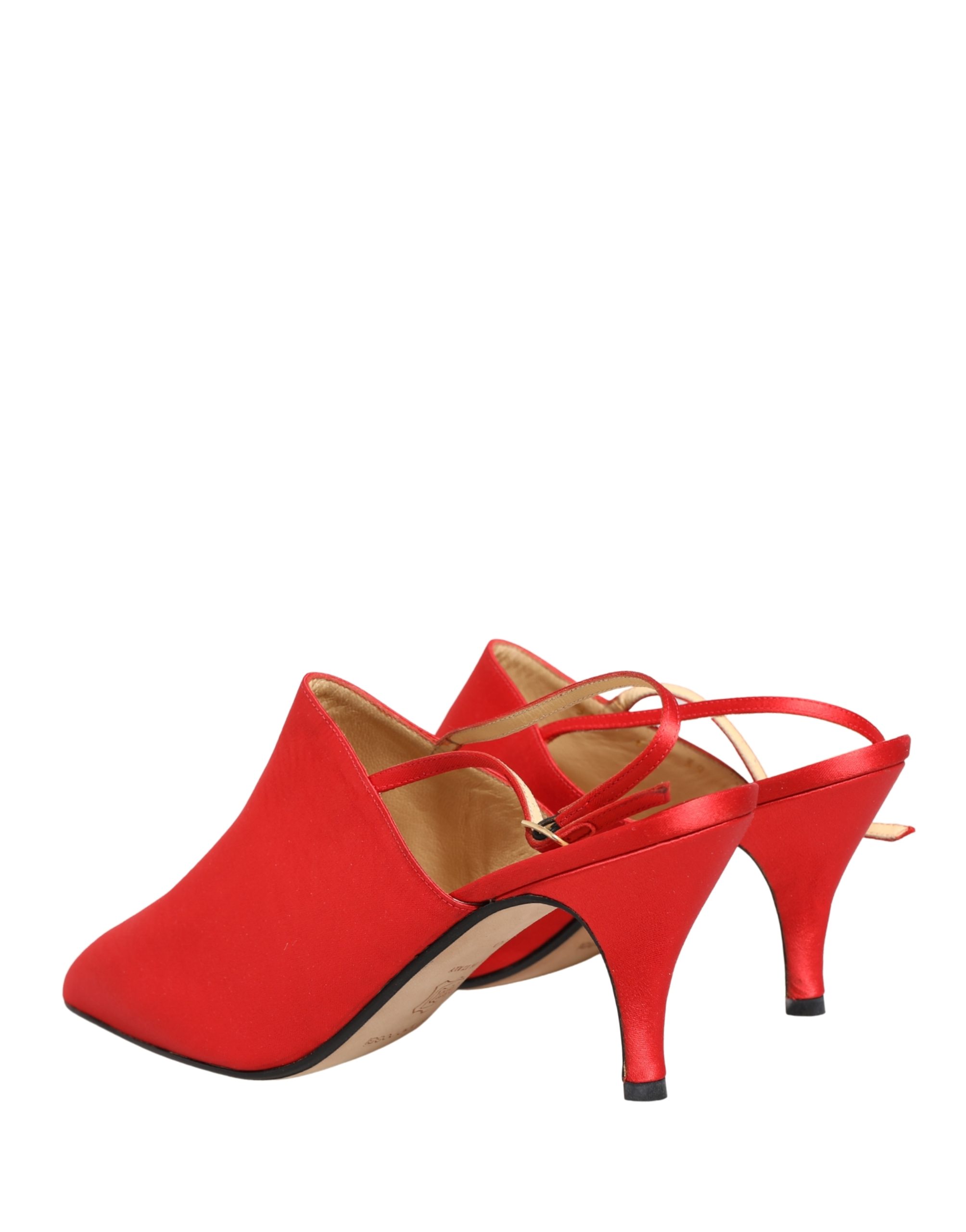 Dolce & Gabbana Red Suede Heel Slingback Shoes - Image 6