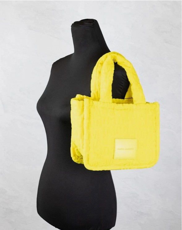 Marc Jacobs The Monogram Terry Tote Small Golden Kiwi Shoulder Bag Purse - Image 2
