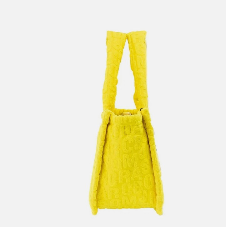 Marc Jacobs The Monogram Terry Tote Small Golden Kiwi Shoulder Bag Purse - Image 4