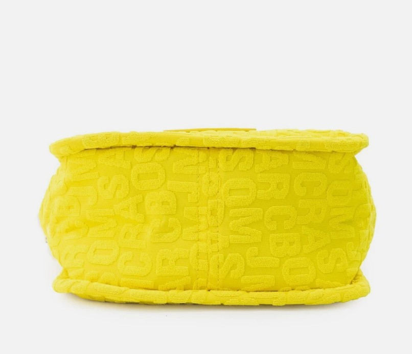 Marc Jacobs The Monogram Terry Tote Small Golden Kiwi Shoulder Bag Purse - Image 5