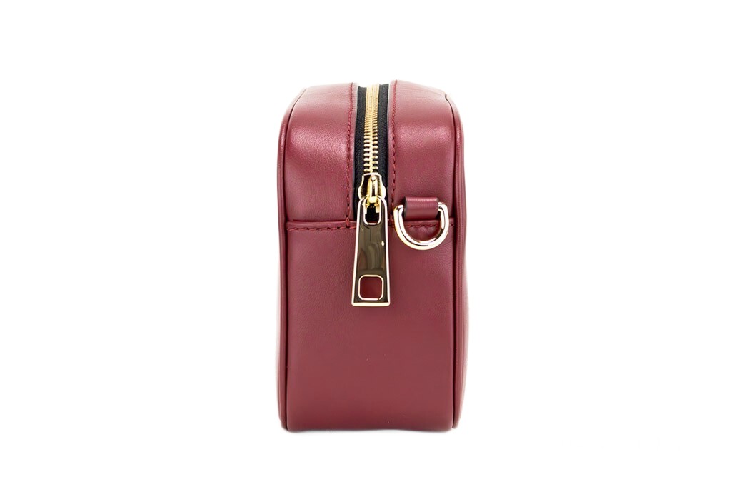 Marc Jacobs Flash Pomegranate Smooth Leather Embossed Camera Crossbody Bag Purse - Image 4