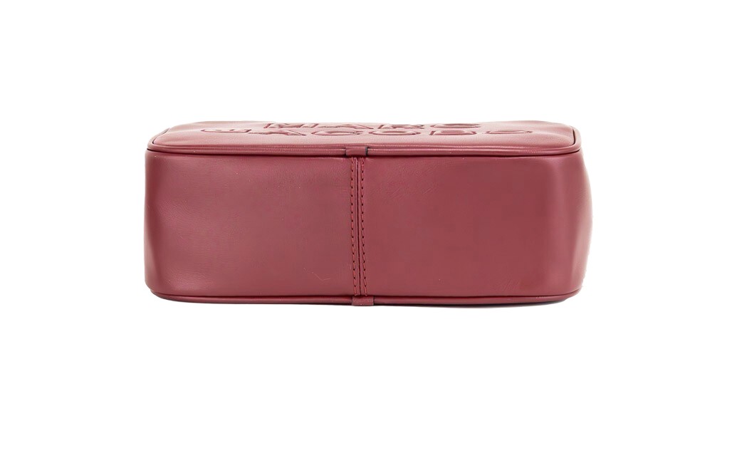 Marc Jacobs Flash Pomegranate Smooth Leather Embossed Camera Crossbody Bag Purse - Image 5
