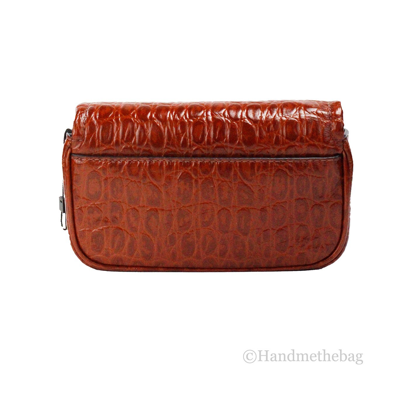 Marc Jacobs The Mini Shoulder Bag Spice Brown Embossed Leather Crossbody Bag - Image 3