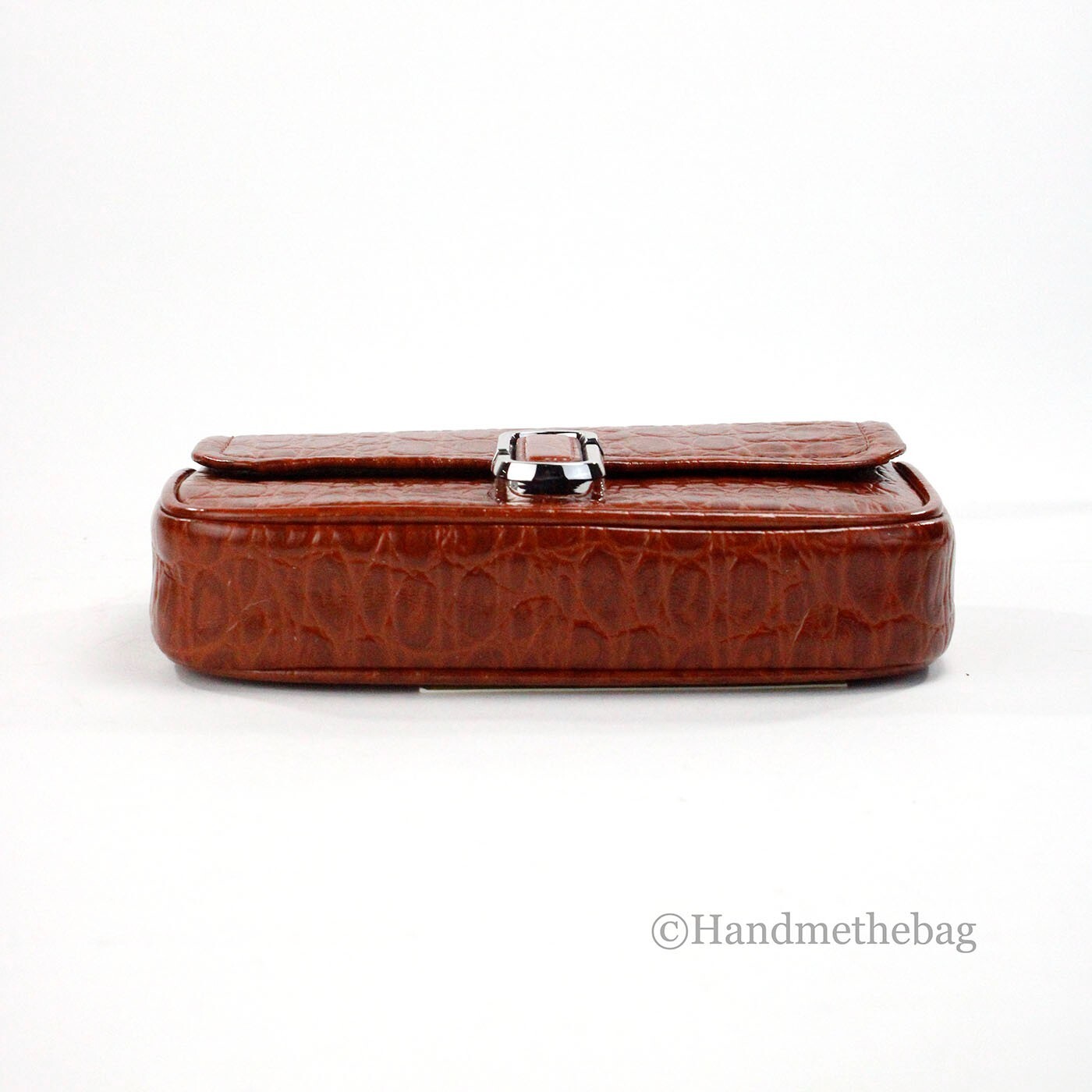 Marc Jacobs The Mini Shoulder Bag Spice Brown Embossed Leather Crossbody Bag - Image 5