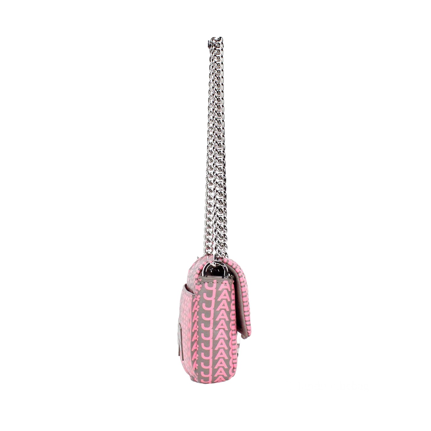 Marc Jacobs Neon Pink The Monogram Leather J Marc Mini Shoulder Bag Crossbody - Image 4