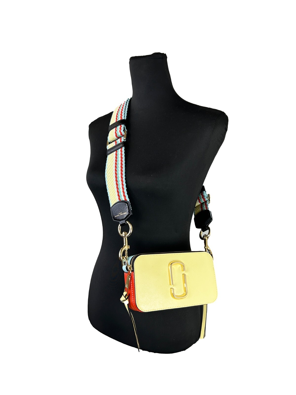 Marc Jacobs The Snapshot Crossbody Bag (Pastel Yellow Multi) - Image 4