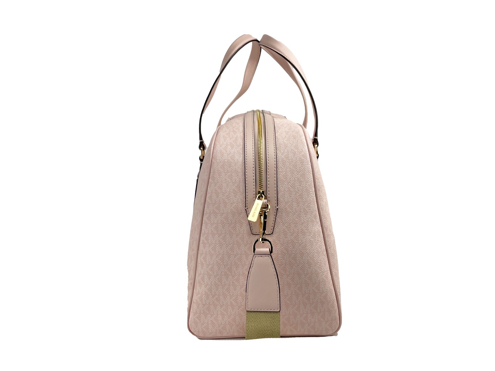 Michael Kors Travel Extra Large Powder Blush PVC Top Zip Weekender Luggage Bag - Image 2